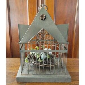 Victorian Style Decorative Bird Cage, Great For Plants Or Candles 12x"10x"16"